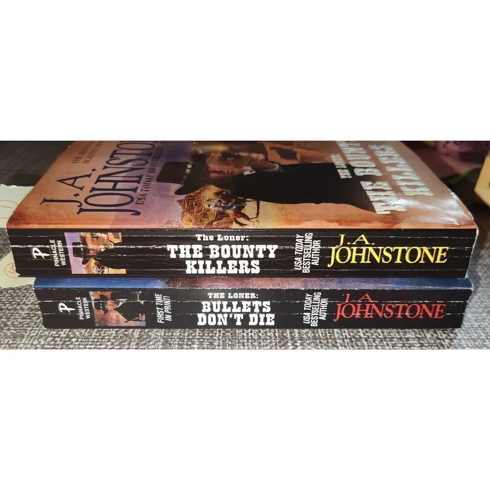 The Loner Series JA Johnstone paperback (lot of 2 in series) Cowboy Western Conr